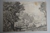 Giovanni Francesco Grimaldi &quot;Fuga in Egipt&quot; gravura veche sec 17, Religie, Cerneala, Altul