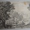 Giovanni Francesco Grimaldi &quot;Fuga in Egipt&quot; gravura veche sec 17