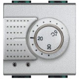 Termostat electronic 2M Living Light Bticino aluminiu NT4441