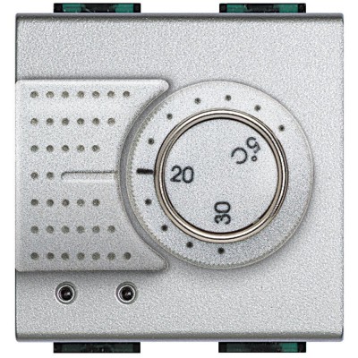 Termostat electronic 2M Living Light Bticino aluminiu NT4441 foto