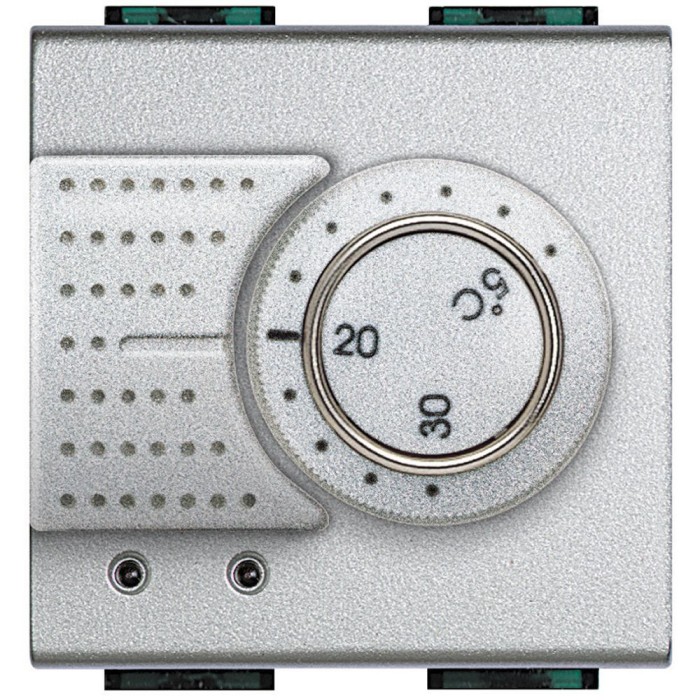 Termostat electronic 2M Living Light Bticino aluminiu NT4441