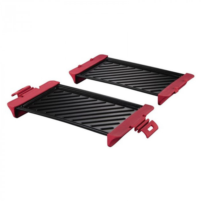 Placi grill pentru microunde Xavax, aluminiu, manere silicon