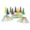 Set motricitate Multisaltarello Mare, 8 conuri, 8 cercuri, 16 bete gimnastica