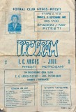 Program de meci FC Arges v Jiul Petrosani 11.09.1982 Divizia A