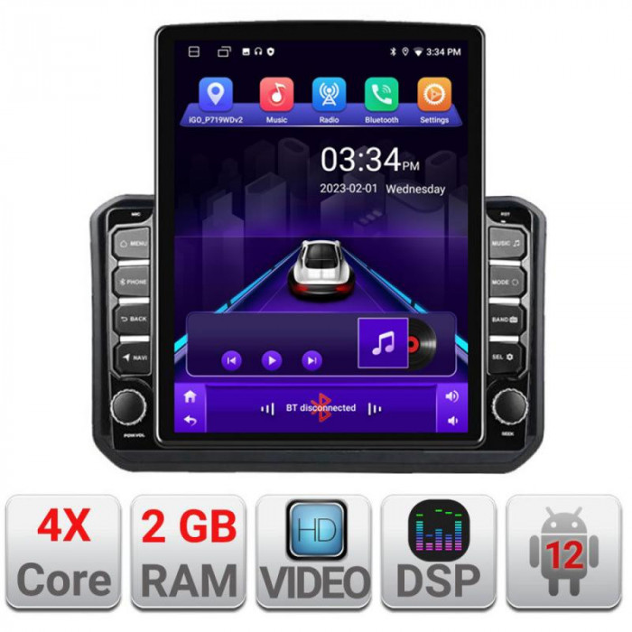 Navigatie dedicata Suzuki Ignis 2016- K-IGNIS16 ecran tip TESLA 9.7&quot; cu Android Radio Bluetooth Internet GPS WIFI 2+32 DSP Quad CarStore Technology