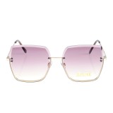 Ochelari de soare patrati cu lentile roz degrade si protectie UV400