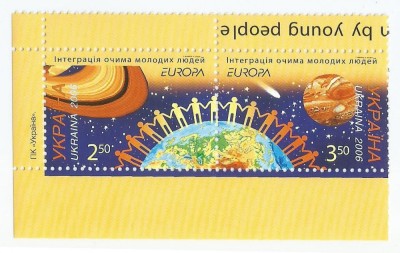 |Ucraina, Europa CEPT, pereche, 2006, MNH foto