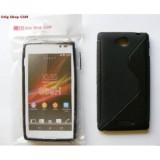 Husa Silicon S-Line Neagra Sony Xperia C S39H Protectie Telefon