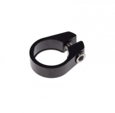Colier tija sa, prindere surub, 28,6mm, culoare negru, din aluminiu Cod:AWR0277
