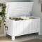 Cutie depozitare capac &quot;RANA&quot;, alb, 100x49x54cm, lemn masiv pin