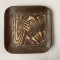Platou din ceramica europeana de Studio glazura pastelata, semnat si datat 1979