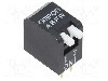 Intrerupator DIP, 2 pozitii, montare THT, 2 sectiuni, OMRON OCB - A6FR2104