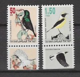 Israel 1993 - Păsări, serie neuzata cu tab