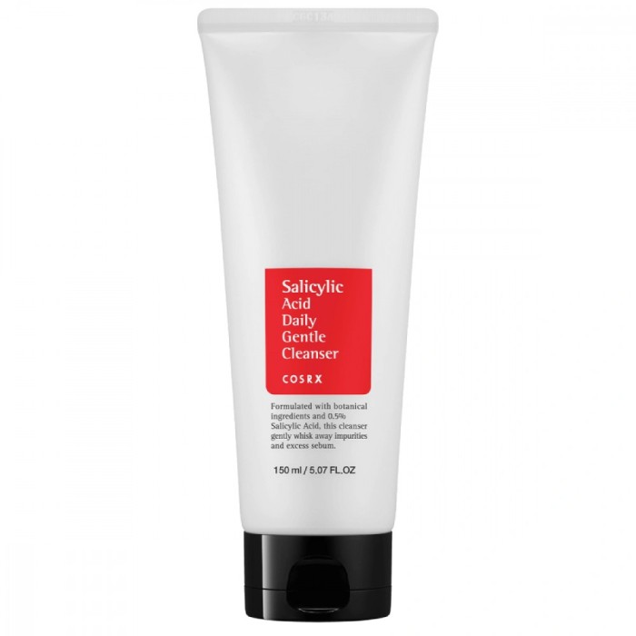 COSRX Salicylic Acid Daily Gentle Cleanser, Spumă de curățare cu acid salicilic pentru față, 150ml