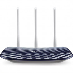 ROUTER TP-LINK wireless 750Mbps 4 porturi 10/100Mbps 3 antene externe Dual Band AC750 Archer C20 foto