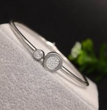 Bratara Semifixa Din Argint Reglabila Cu Zirconii&nbsp;Albe ARG369E, Argintboutique