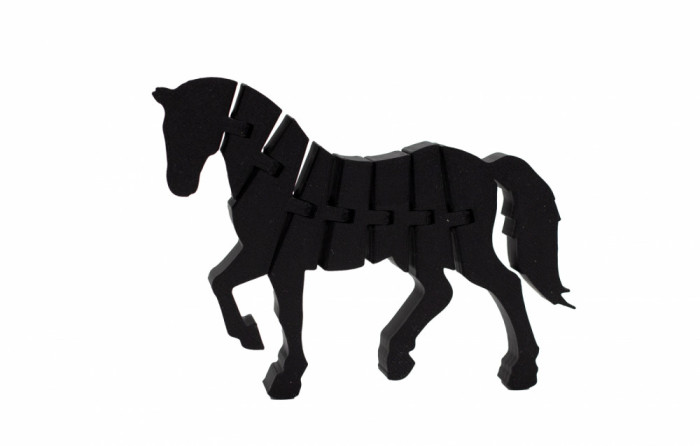 Flexi Horse - Negru