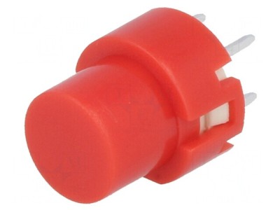Comutator Tastatură Roșu SPST-NO 32VDC THT foto