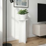 vidaXL Suport pentru plante 2 pcs Alb foarte lucios Lemn prelucrat 899721