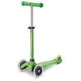 Trotinetă MICRO Mini DeLuxe LED green