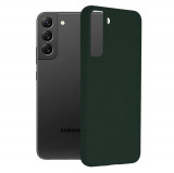 Cumpara ieftin Husa pentru Samsung Galaxy S22 Plus 5G, Techsuit Soft Edge Silicone, Dark Green