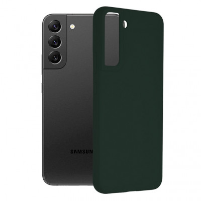Husa pentru Samsung Galaxy S22 Plus 5G, Techsuit Soft Edge Silicone, Dark Green foto
