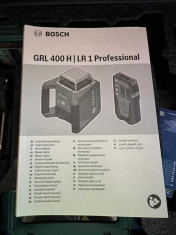 Nivela laser rotativa Bosch Professional GRL 400 H, 0.08mm/mp, 2x1.2V foto