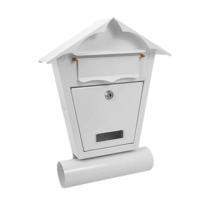 Cutie postala, cu loc pentru ziar, alb, format B6, 29.5x7.5x37.5 cm, Damech GartenVIP DiyLine foto