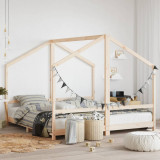 Cadru pat pentru copii, 2x(90x190) cm, lemn masiv de pin GartenMobel Dekor, vidaXL