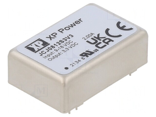 Convertor DC/DC 8W 9-18V la 3.3V 2000mA THT