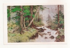 FA76 - Carte Postala - COREEA DE NORD - Korean Painting, Sobaek-su in the Morning, necirculata