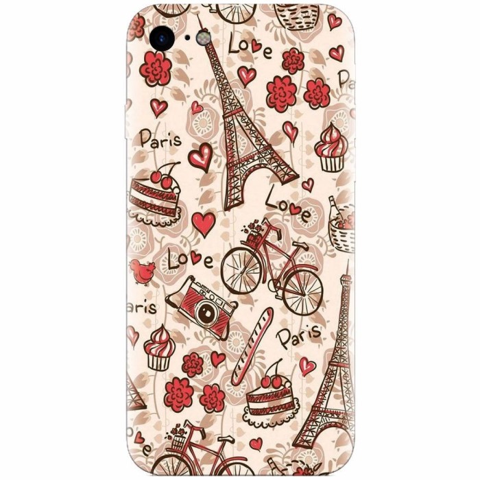 Husa silicon pentru Apple Iphone 5c, Paris Love