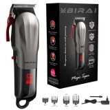 Masina De Tuns Profesionala BIRAI Wmark Cu Acumulator, Multifunctionala, Motor Puternic 7000 RPM, Afisaj LED, Incarcare Super Rapida USB, Rezistenta L
