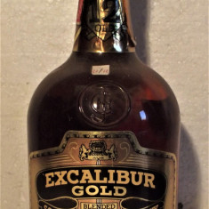 RARE WHISKY EXCALIBUR, GOLD - 12YO, CL 75 GR, 43, ANI 60/70 IMP. CINZANO ITALY