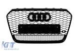 Grilaj de tuning lacuit negru potrivit pentru Audi A6 2011-2015 Performance AutoTuning
