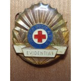 Insigna Crucea Roșie Evidentiat aurie mare