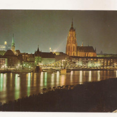 FA57-Carte Postala- GERMANIA - Frankfurt am Main, Eiserner Steg, circulata 1969