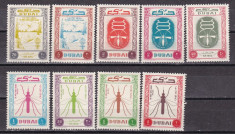 Dubai 1963 malaria MI 38-46 MNH w63 foto
