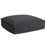 VidaXL Pernă pentru șezut din paleți Negru 50 x 50 x 12 cm