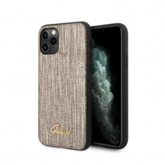 Husa Cover Guess Lizard Collection pentru iPhone 11 Pro Max Gold foto