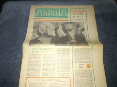 REVISTA ALBINA 2 DECEMBRIE 1971 foto
