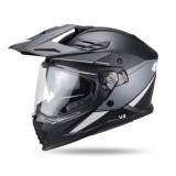 Cumpara ieftin Casca adventure Cosmos negru / gri cu viziera