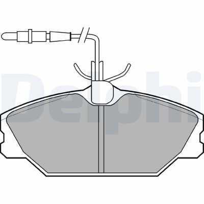 DELPHI LP788 set placute frana,frana disc foto