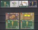 Ecuador 2006 - Cupa Mondială de Fotbal - Germania, Serie + 4 Colite NDT, SET COMPLET RAR, MNH (vopsea străpunsă pe 2 colițe)
