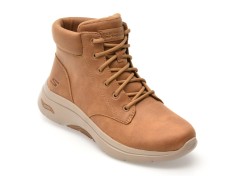 Ghete SKECHERS maro, GO WALK ARCH FIT 2.0 BOOT, din material textil