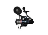 Mulineta Crap/Somn Diamant Alb XW8000, Tambur Long Cast Aluminiu + Rezerva Grafit, 10 Rulmenti, Frana Baitrunner, Raport 4.7:1