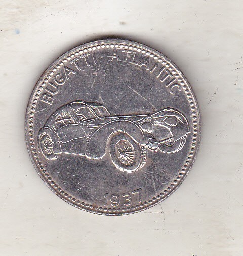 bnk jt Automobile - Bugatti Atlantic 1937 - jeton Shell