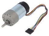Motor DC 24V 3A cu Transmisie și Ax D 1000rpm 10:1 Metal Gearmotor