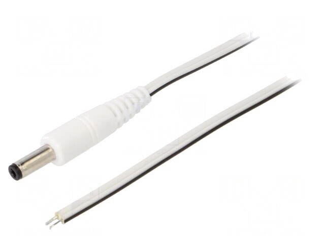 Cablu Alimentare 0,5m Alb 2x0,5mm2 DC 4,8/1,7