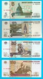 Rusia Set 4x (p#267-270) 5+10+50+100 Ruble 1997(2004/2022) UNC Seria Orașe și Monumente